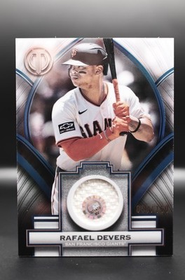 Topps Tribute Rafael Devers Red Sox Stamp of Approval Relic Blue 093/150 SOA-RD