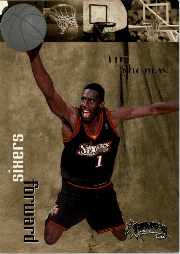 1998-99 SkyBox Thunder #100 Tim Thomas - BSK