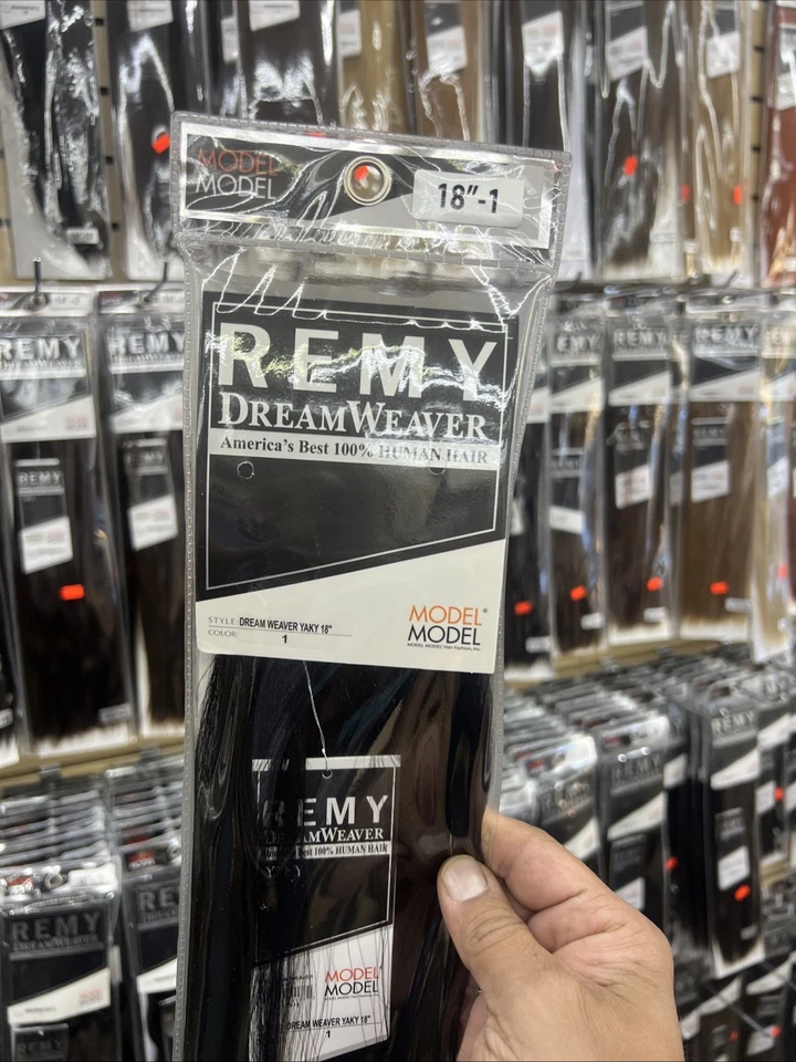 Dream Weaver 100 % cabello humano 18” pulgadas negro azabache 1 Foto 2 de 4