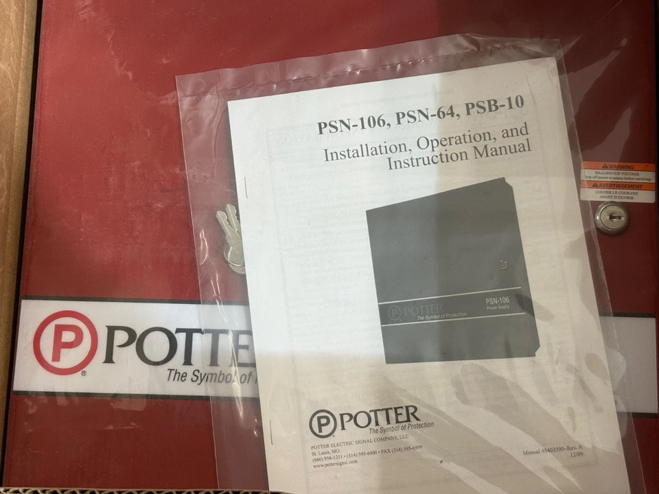 Potter PSB-10 Fire Alarm Power Supply (NEW IN BOX) - Image 3 of 3