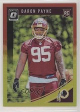 2018 Donruss Optic Rookies Red & Yellow Prizm Daron Payne #105 5cb