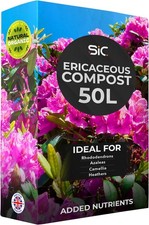 Peat-Free Ericaceous Compost 50L for Acidic Soil & Indoor Plants Gardening 0.38 per litre