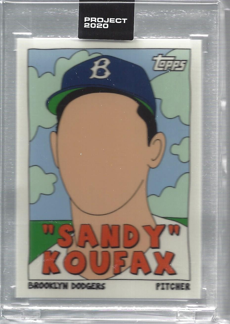 2020 Topps Project 2020 #76 Sandy Koufax/(print run 6607) Fucci - NM-MT