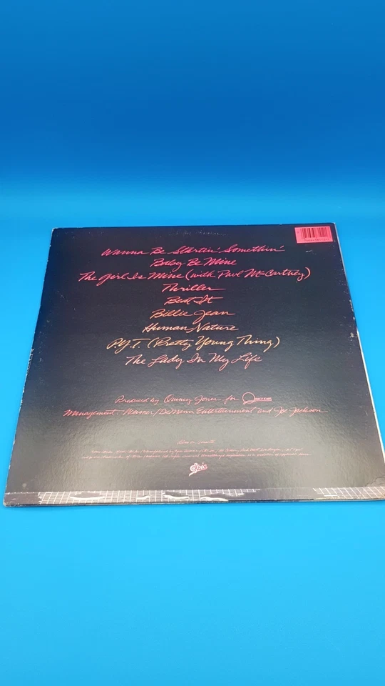Michael Jackson Thriller 1982 US First Pressing No MJ co prod on rear 38112 - Bild 2 von 4