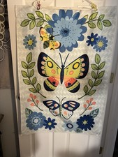 Flag Banner - Season Spring Welcome 38x27  Garden/Tapestry