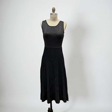 New NWT Retail $248 Sz L Lydia Black Stretch Tank Midi Dress New W Tag Beautiful