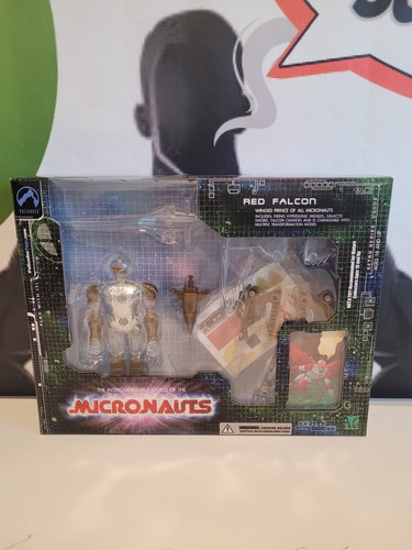 Micronauts Red Falcon Gold Clear Variant Palisades Retro Series Exclusive 1/50