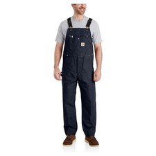 Carhartt Men  s Navy Blue Duck Canvas Bib Overalls Size 40 NWOT R01-M