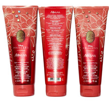 Bath  Body Works DISNEY PRINCESS MOANA Ultimate Body Cream 8 oz 3-Pack 