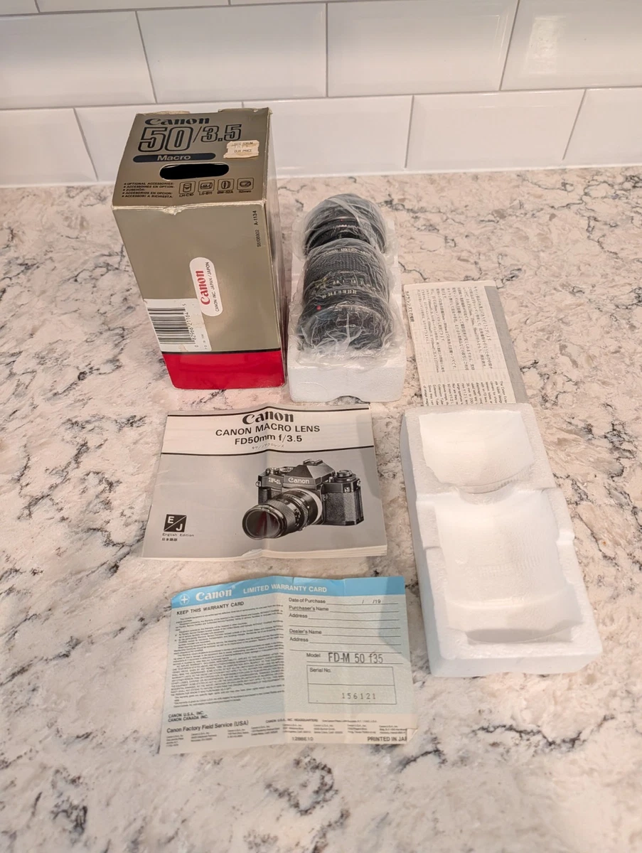 Canon FD f/3.5 Camera Lenses 50mm Focal for sale - eBay
