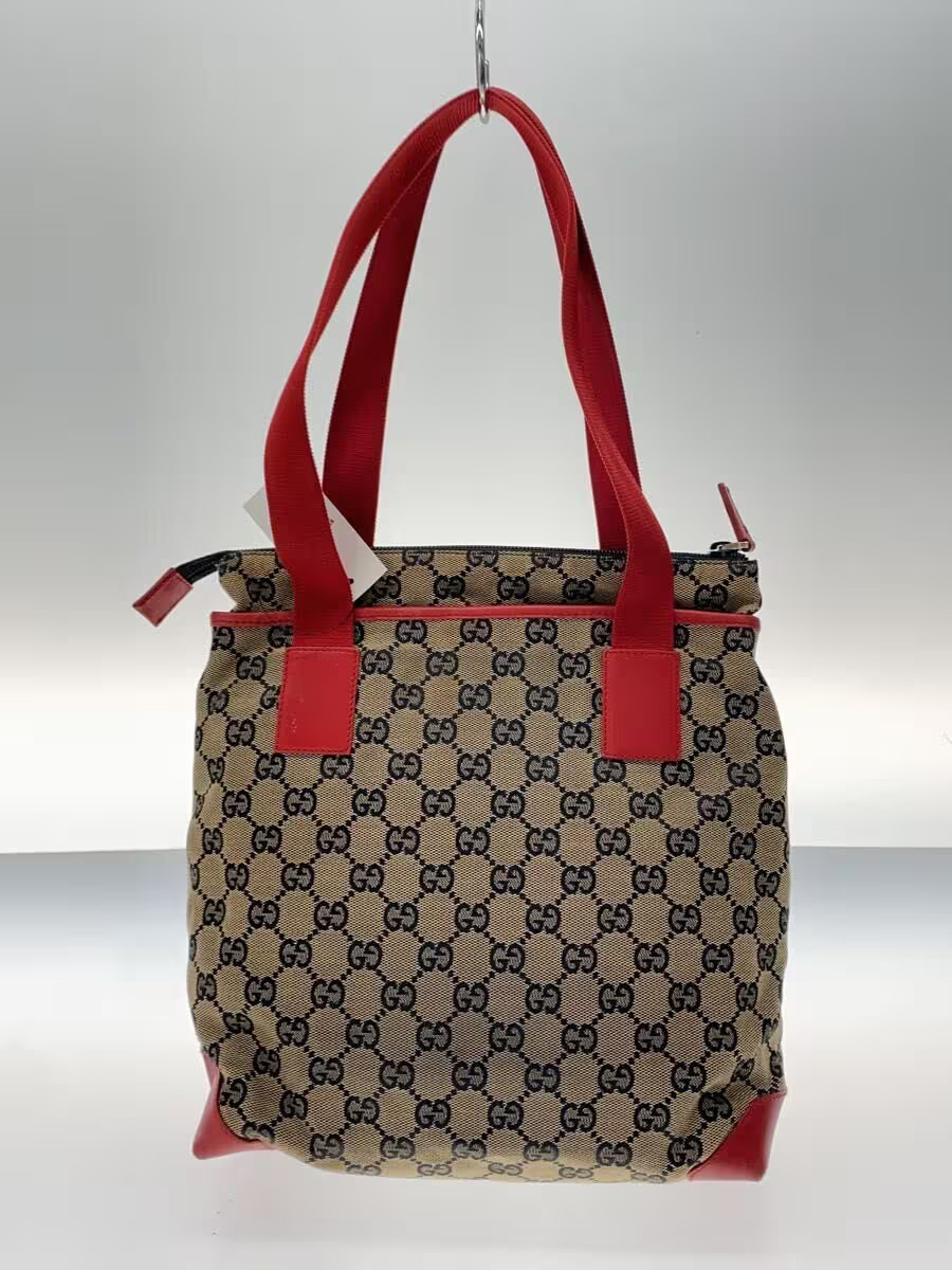GUCCI Tote Bag Canvas BEG thumbnail 3