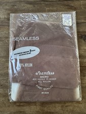 Vintage Hosiery Knee High Stockings Seamless Korvette Budget Special Size 10