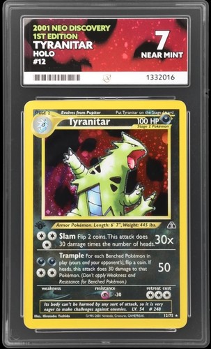 Tyranitar (1st Edition) graded ACE 7 for sale on eBay