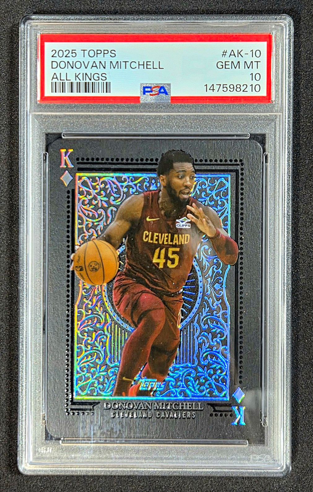 LOW POP 2025-26 Topps All Kings Insert Donovan Mitchell #AK-10 Cavaliers PSA 10