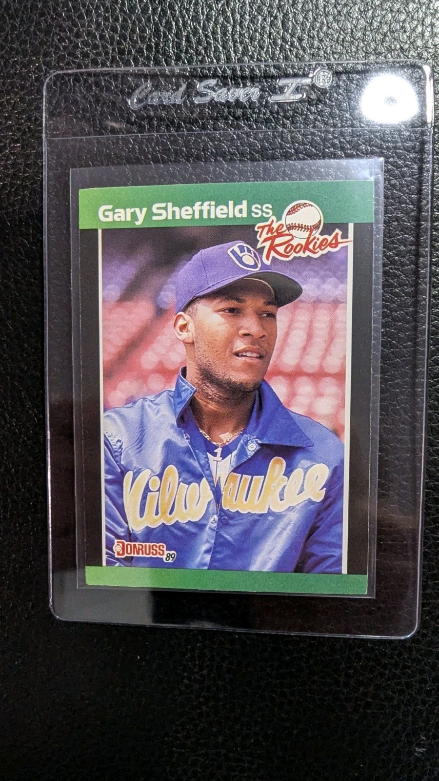 1989 DONRUSS THE ROOKIES #1 GARY SHEFFIELD ROOKIE CARD RC MILWAUKEE BREWERS HOF