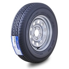 Free Country Trailer Tire Rim ST175/80R13 8-Ply D 97M 5 Lug x 4.5" Silver Mod