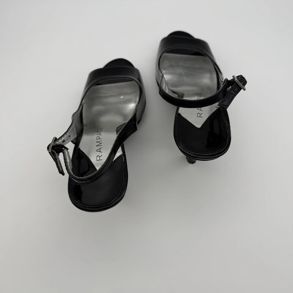 ZAPATOS NEGROS RAMPAGE FABIANA WM TALLA 7,5 M HONDA PUNTA ABIERTA Foto 3 de 4