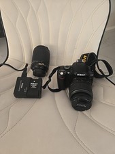 Nikon D40X DSLR Camera Kit w/ 18-55mm  55-200mm Lenses, Charger, Batteries Case