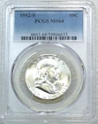 1952-S Franklin Half Dollar PCGS MS64 90% FBL Frosty White PQ New Holder #J281Q