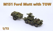 PRO BUILT 1/72 M151 FORD MUTT con RIMORCHIO - modello pronto - NUOVO!!!