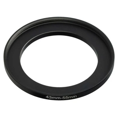 VHBW Step Up Ring Adapter 43mm auf 55mm für