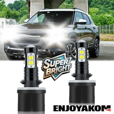 Front LED Fog Light High Power Lamp Bulb For Chevrolet Trailblazer 2002-2009