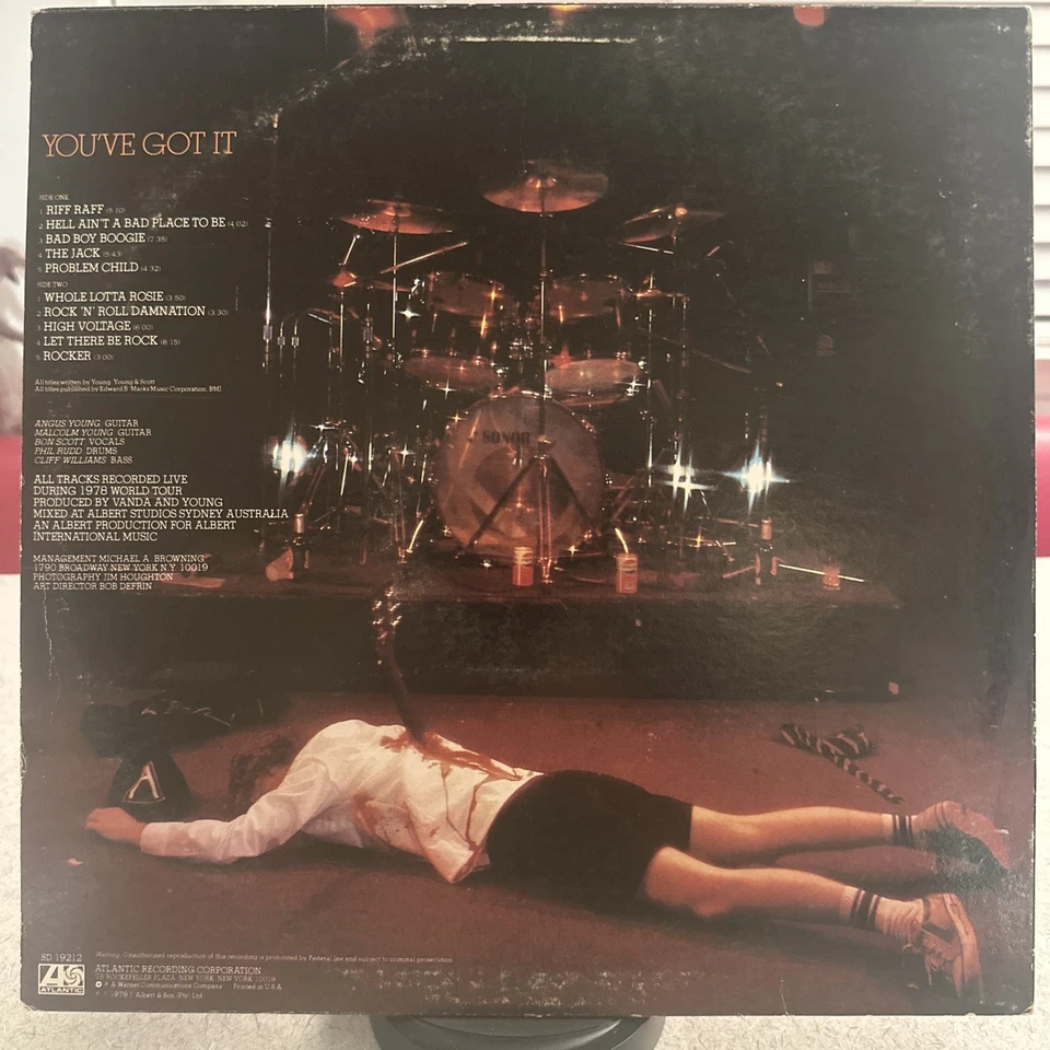 AC/DC – If You Want Blood Vinyl LP VG+/VG Ultrasonically Cleaned - Image 2 of 4