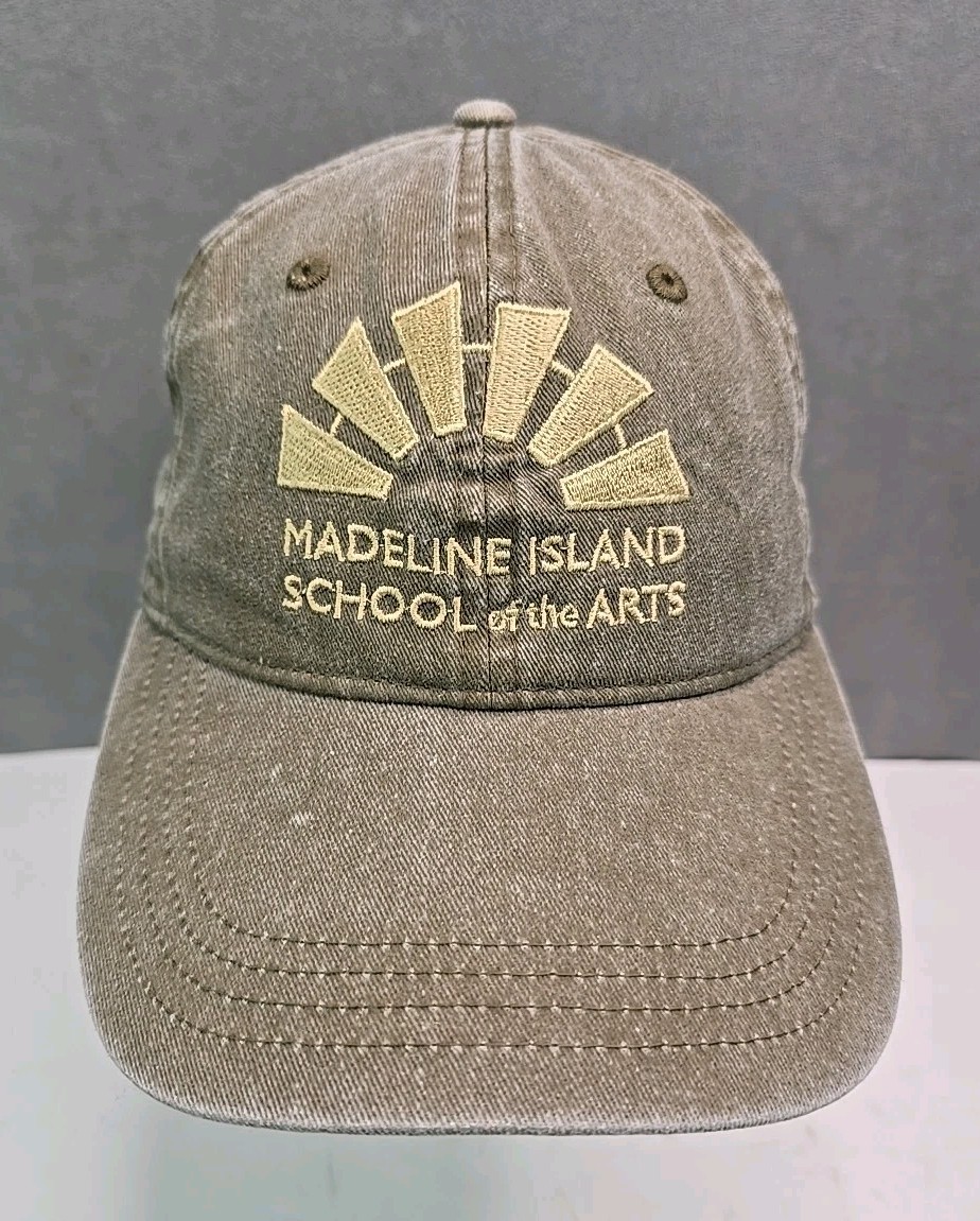 Madeline Island Escuela de las Artes Sombrero Pintura Acolchado Correa Gorra Wisconsin