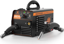 HZXVOGEN Gasless MIG145 Welder 220V Flux Core 220V IGBT Inverter Tria-Grade Chip