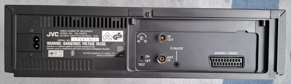 JVC VHS Video Casetten Recorder HR-J305EG/E Gebraucht, komplett, defekt! - Bild 3 von 3