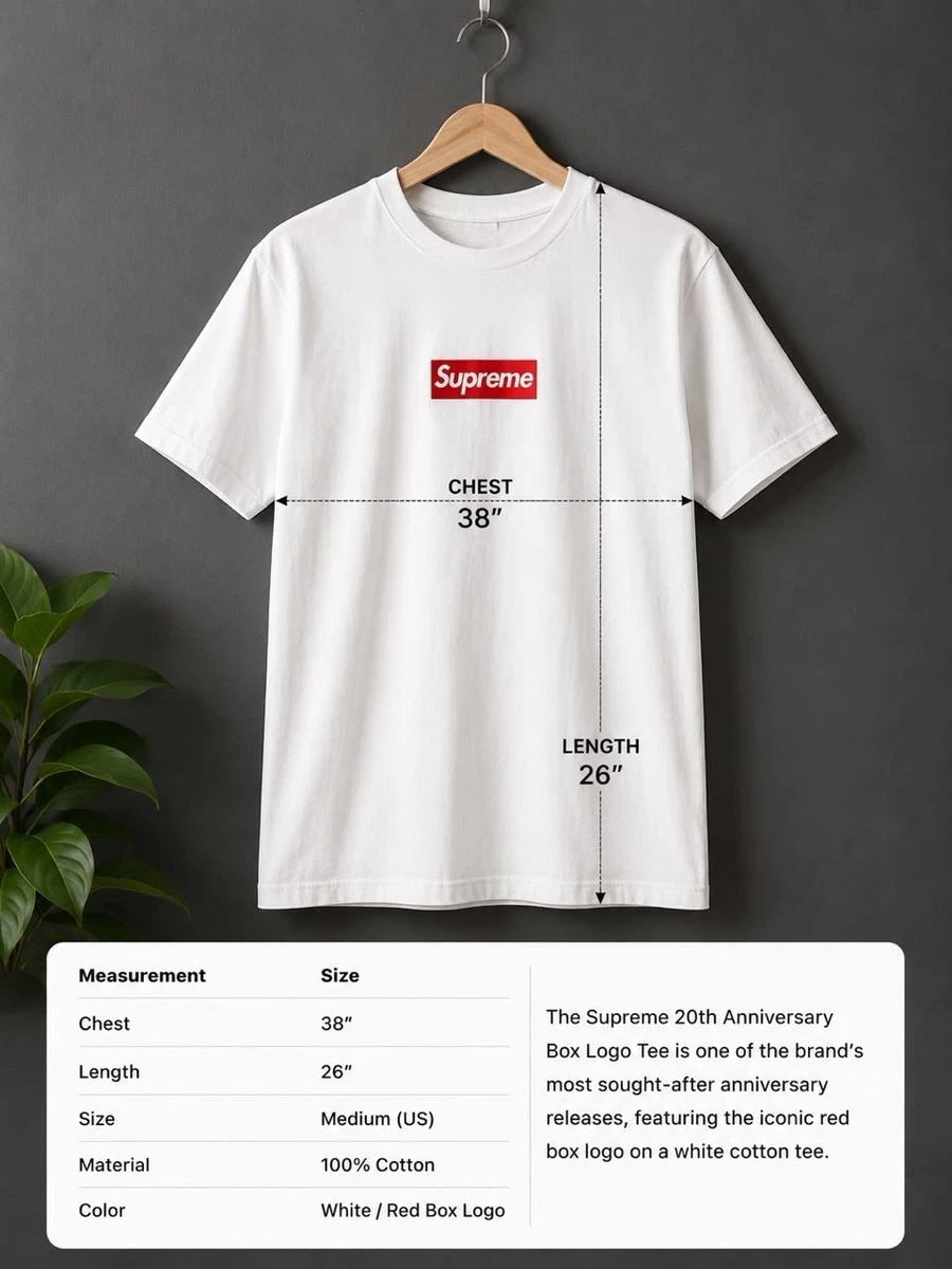 Supreme Red Box Logo In Men's T-Shirts for sale - eBay