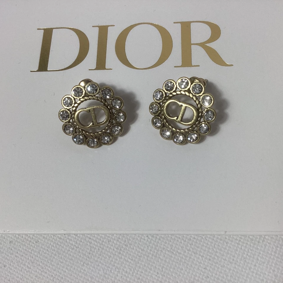 Auténticos pendientes retro de oro Dior Foto 2 de 2