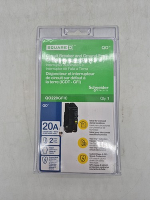 #ad #ad Square D QO 20A Circuit Breaker and Ground Fault Interrupter GFI QO220GFIC $84.15
