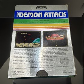 INTELLIVISION 2 IMAGIC GAME LOT,ATLANTIS BOX /CART & MANUAL & DEMON ATTACK  SAME