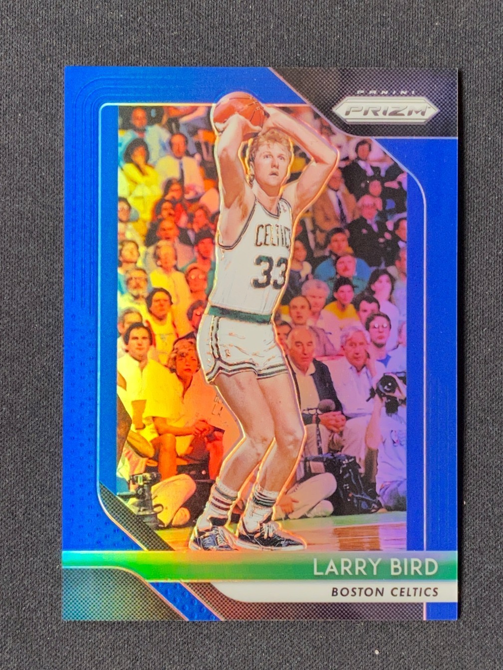 Larry Bird 2018-19 Panini Prizm Blue Prizm 118/199 #85