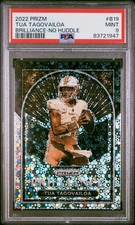 2022 Panini Prizm Brilliance Tua Tagovailoa #B19 No Huddle PSA 9