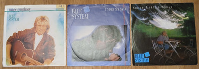 BLUE SYSTEM - KONVOLUT - 3 X 7'' - SINGLES - VG+ - VG+++ -