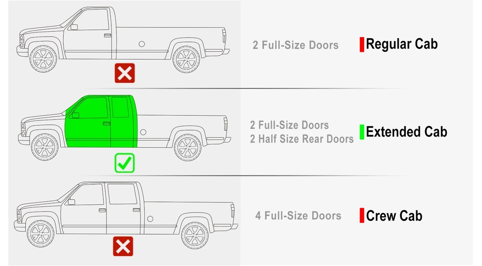 Подножки APS 6 дюймов подходят для пикапа Chevy GMC CK 88-98 2DR с удлиненной кабиной - Изображение 2 из 4