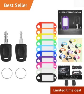 Durable TSA Key Set for Forgotten Luggage Combinations - Easy Storage Keychain