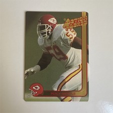 Action Packed Percy Snow #81 1991 Kansas City Chiefs NFL Rookie Update Card. rookie card picture