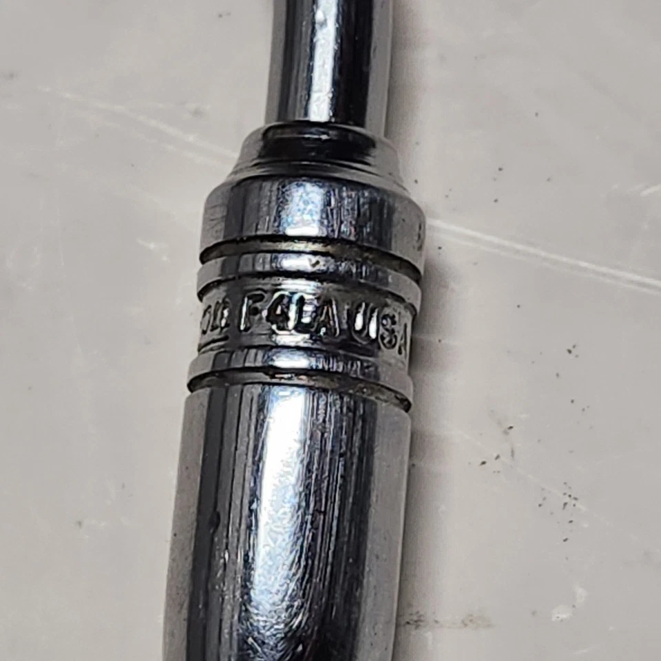 Snap On 17-3/4" Long 3/8" Drive Chrome Speeder Handle Socket Wrench F4LA - Image 2 of 4