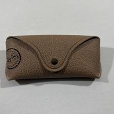 Ray Ban Eyeglasses Brown Tan Sunglasses Carry Case Protective Pleather Grain