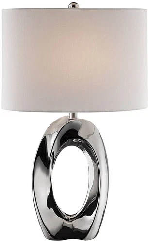 Lite Source Clover 26 1/2" Chrome Finish Modern Ceramic Table Lamp - Picture 2 of 3