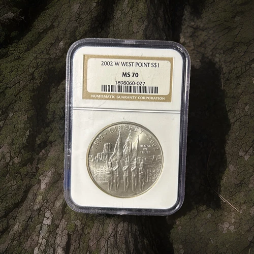 2002-W West Point Bicentennial Silver Dollar Modern Commemorative $1 MS 70 NGC