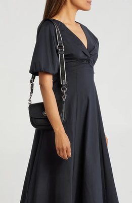 Marc Jacobs Signet Turn Lock Leather Saddle Bag Crossbody ~NWT
