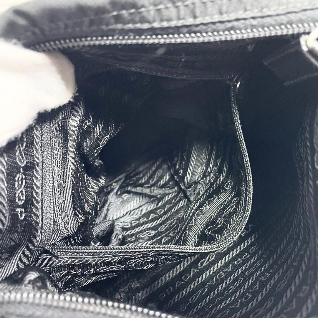 Prada Triangle Logo Hardware Flap Nylon Shoulder Bag Large Capacity Multifunctio thumbnail 12