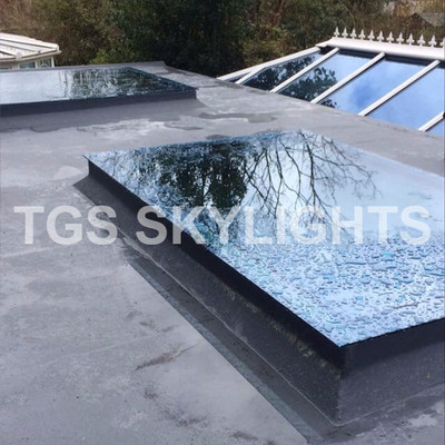 Dachlaterne Glas Flachdach Dachfenster dreifach verglast selbstreinigend 800x1200