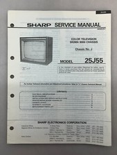 Sharp 25J55 Original Service Manual Free Shipping