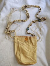 Leather Possibles Bag w/ Strap Beads / Rendezvous