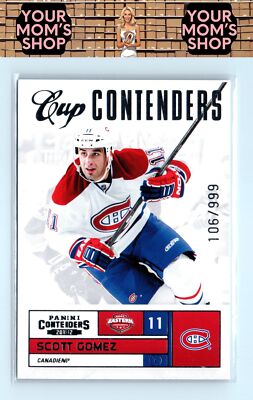 2011-12 Panini Contenders #116 Scott Gomez #/999